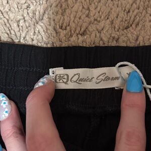 Quiet Storm Black breathable shorts